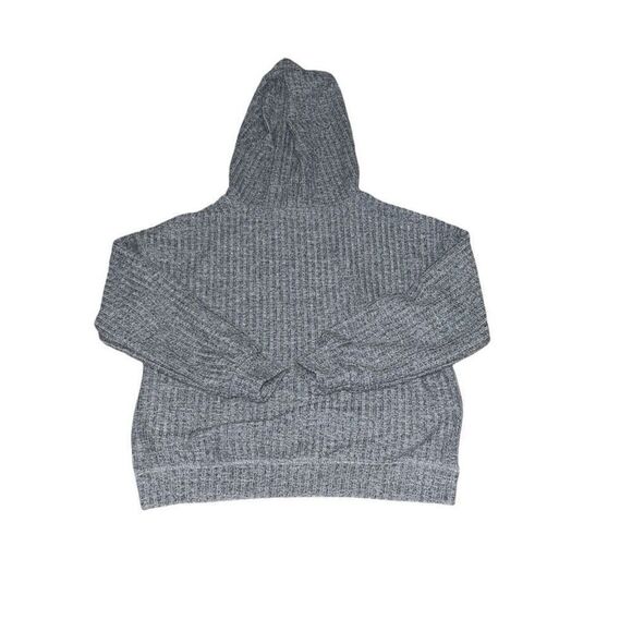 Joyfolie Mia Joy Girls Hoodie Hooded Top Ribbed Heather Gray Boxy size 10 - Picture 2 of 8